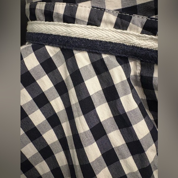 Lafayette 148 button down checkered cotton blend shirt M - Picture 6 of 6